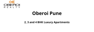 Oberoi Realty Pune | E-Brochure