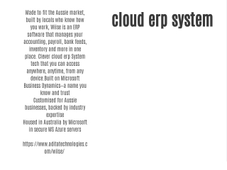cloud erp system