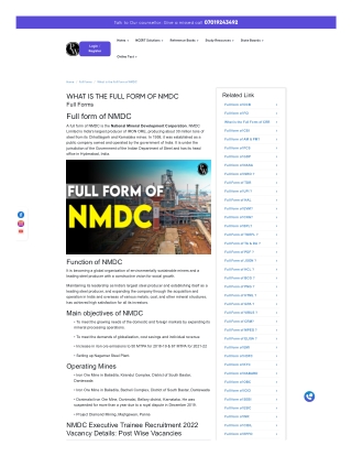 What is the Full Form of NMDC-PW