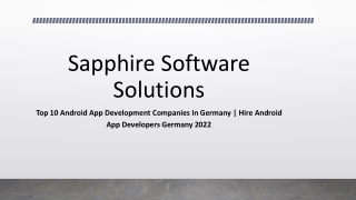 Top 10 Android App Development Companies In Germany-Hire Android App Developers Germany 2022