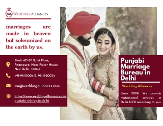 Most Famous Punjabi Marriage Bureau in Delhi