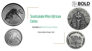 Scottsdale Mint African Coins at BOLD Precious Metals