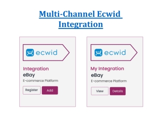 Multi-Channel ECWID Integration