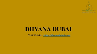 DHYANA DUBAI- Cadillac Pilates Classes