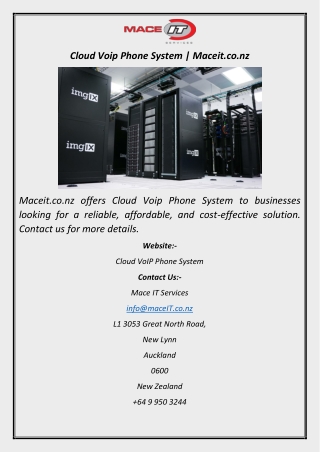 Cloud Voip Phone System  Maceit.co.nz