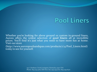 Pool Liners 
