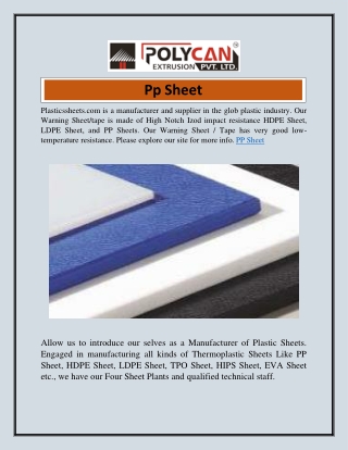 Pp Sheet  Plasticssheets