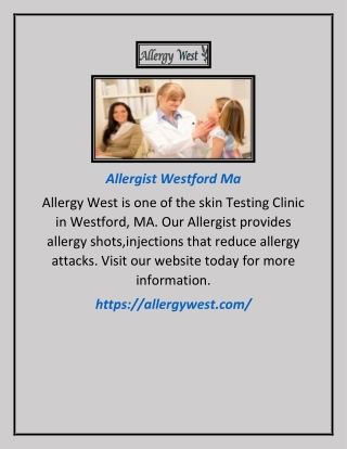 Allergist Westford MA | Allergy West
