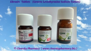 Eltroxin Tablets (Generic Levothyroxine Sodium Tablets)