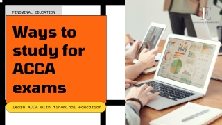 Ways to study for ACCA exams