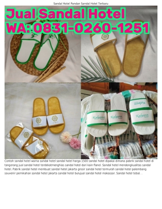 ౦8ЗI_౦ᒿϬ౦_Iᒿ5I (WA) Grosir Sandal Hotel Termurah Jual Sandal Hotel Banjarmasin