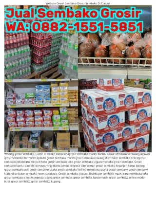 Ö88ᒿ.1551.5851 (WA) Grosir Sembako Murah Jakarta Grosir Sembako Pasar Legi Solo