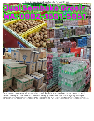 Ö882•1551•5851 (WA) Grosir Sembako Lamongan Grosir Sembako Viral Jogja