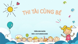 Bài giảng Thi tài cùng bé
