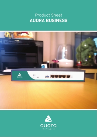 Audra Business Product Sheet