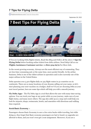 flightsassistance.com-7 Tips for Flying Delta