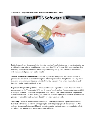 Retail POS Software UAE