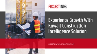 Experience Growth With Kuwait Construction Intelligence Solution