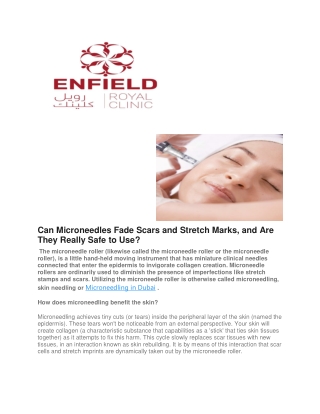 Microneedling In Dubai