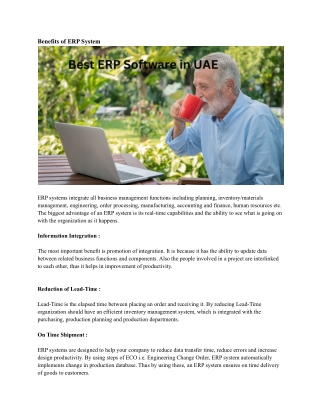Best ERP Software in UAE