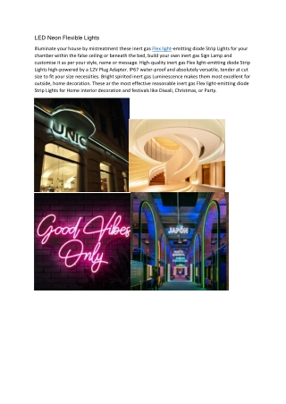 LED Neon Flexible Light