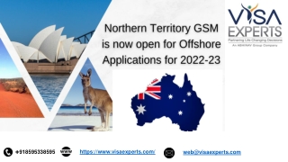 Northern Territory GSM is now open for Offshore Applications for 2022-23