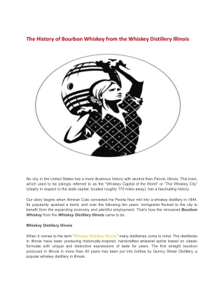 The History of Bourbon Whiskey from the Whiskey Distillery Illinois