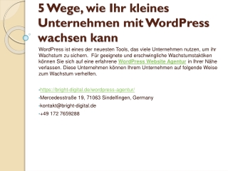 5 Wege, wie Ihr kleines Unternehmen mit WordPress wachsen kann