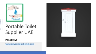 Portable Toilet Supplier UAE​