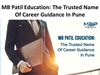 MB Patil Education: The Trusted Name Of Career Guidance In Pune