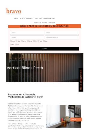 Vertical Blinds Perth