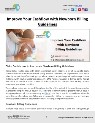 Improve Your Cashflow with Newborn Billing Guidelines