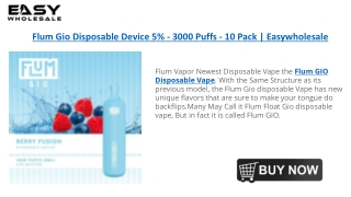 Flum Gio Disposable Device