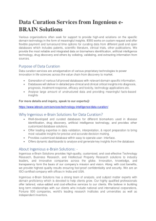 Data Curation