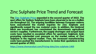 Zinc Sulphate Demand online