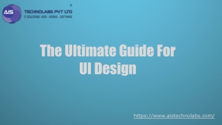 The Ultimate Guide For UI Design