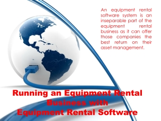 Running an Equipment Rental Business with Equipment Rental S