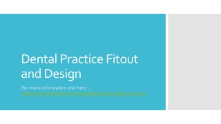 Dental Practice Fitout and Design