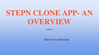 Create your own M2E-based Gaming Platform like STEPN App.