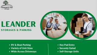 Choose the Best Self Storage Units in Pleasant Hill Storage - Leander, TX