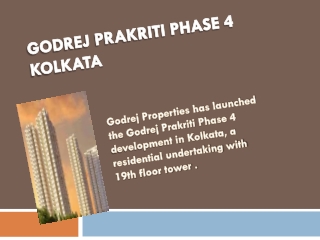 Godrej Prakriti Phase 4 kolkata
