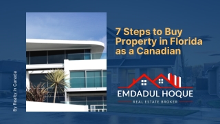 7 Steps to Buy Property in Florida as a Canadian