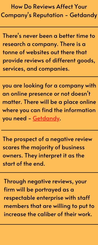 How Do Reviews Affect Your Company's Reputation - Getdandy