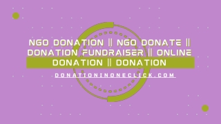 NGO Donation || NGO Donate || Donation Fundraiser || Online Donation || Donation