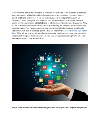 Create An Good Social Media Strategy