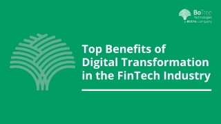 Top Benefits of Digital Transformation in the FinTech Industry