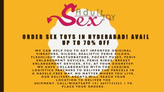 Last Two Day Sale | Month End Deal On Sex Toys | Call/WA 8697743555