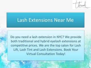 Lash Extensions Near Me