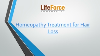 Homeopathy Treatment for Hair Loss