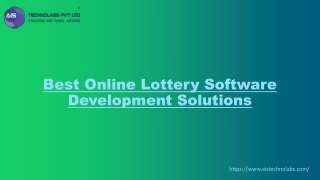 Best Online Lottery Software Development Solutions